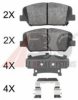 HYUNDAI 581012MA00 Brake Pad Set, disc brake